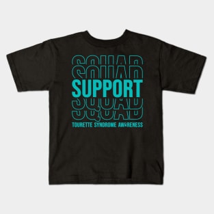 Tourette Syndrome Awareness Tourette Syndrome Support Squad Kids T-Shirt